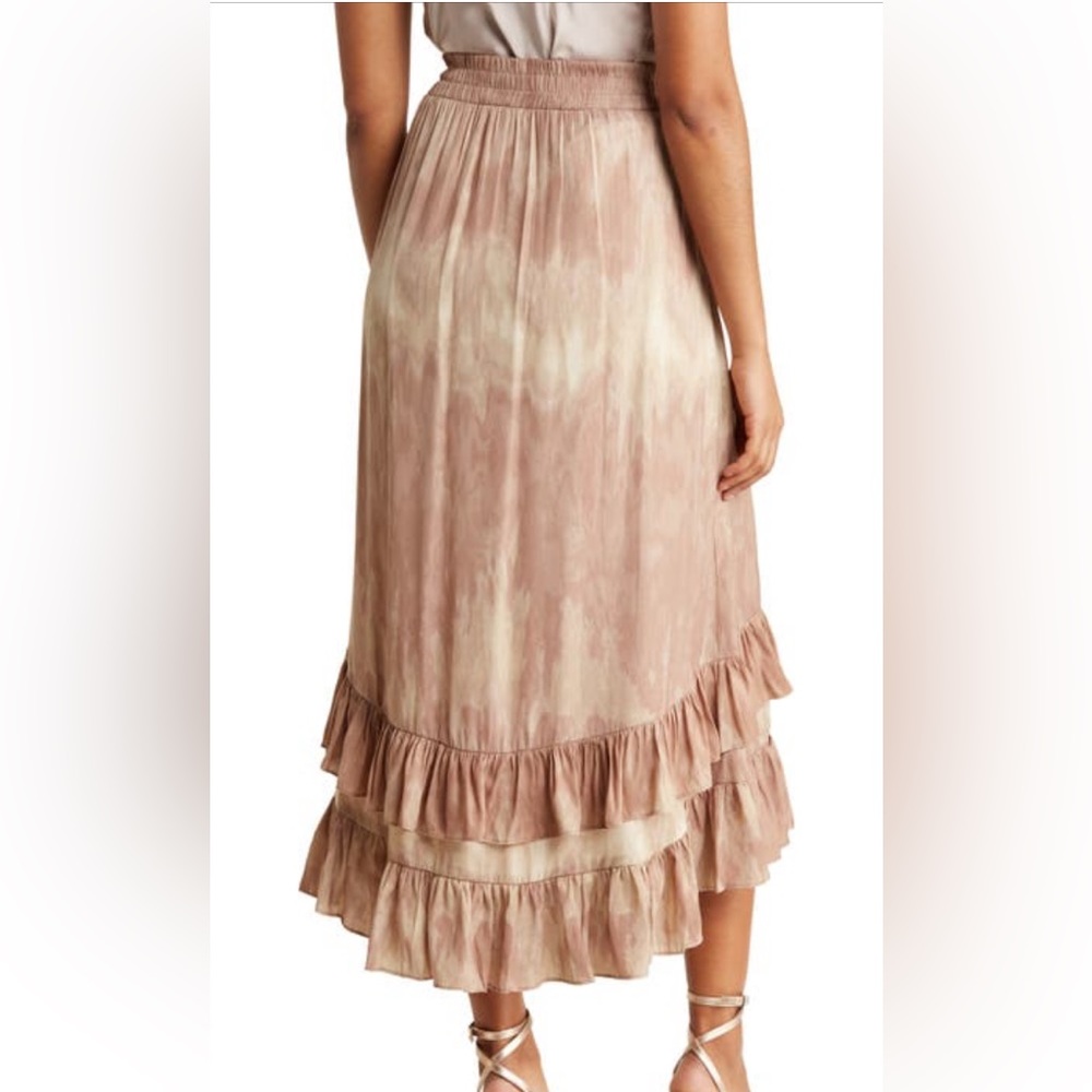 DR2 by Daniel Rainn Tie dyed Tier Ruffle Skirt Size Large
